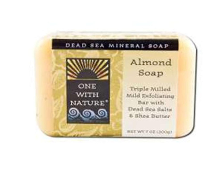 One With Nature Almond Dead Sea Mineral Soap 7 Ounce Bar