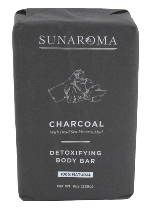 SUNAROMA Soap Bar Charcoal With Bergamot Oil 8 Ounce SGB07J1YBRKHUS