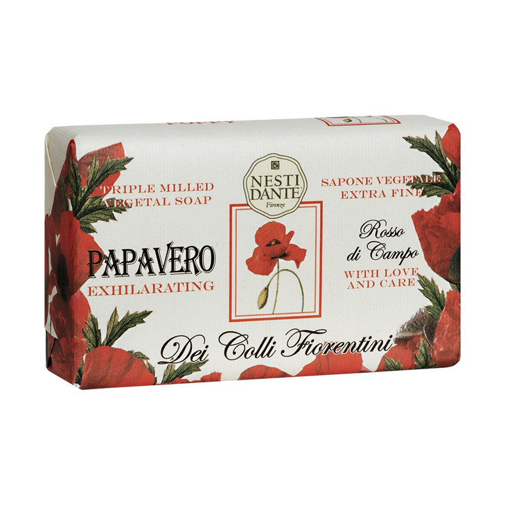 Nesti Dante Dei Colli Fiorentini Red Poppy Soap 250g online at globaldelivered