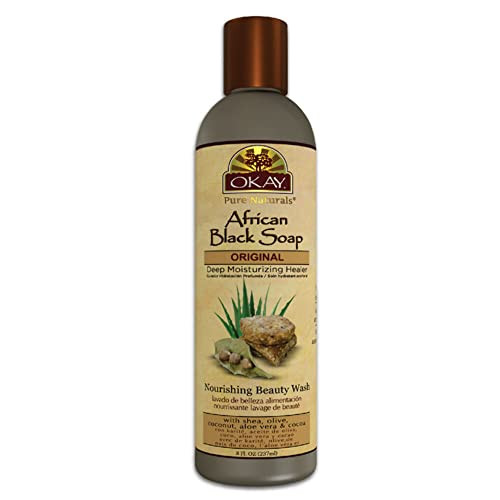 OKAY AFRICAN BLACK SOAP LIQUID 8oz 237ml