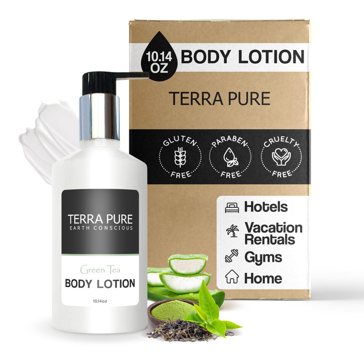 Terra Pure Green Tea Lotion 1014 oz With Organic Honey And Aloe Vera Single