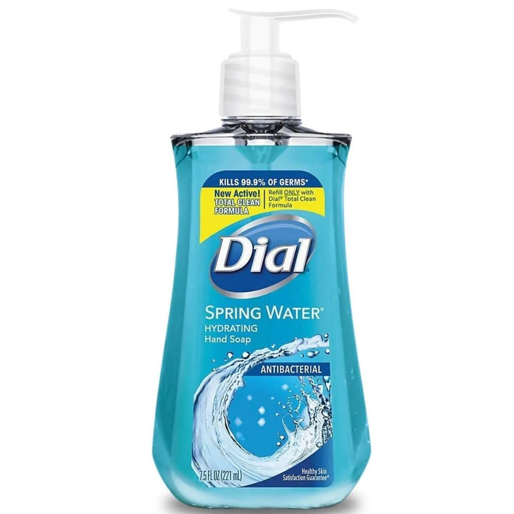 Dial Complete Antibacterial Liquid Hand Soap, Spring Water, Blue, 7.5 fl oz (Pack of 1) online at globaldelivered