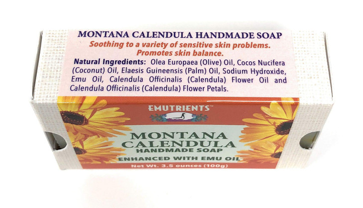 Montana Emu Ranch Montana Calendula Handmade Soap 35 Ounce Bar