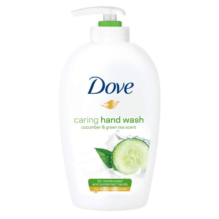 Dove Caring Hand Wash Cucumber Green Tea Scent PH Balanced Scented Moisturizing Hand Soap for Working Hands and Dry Hand