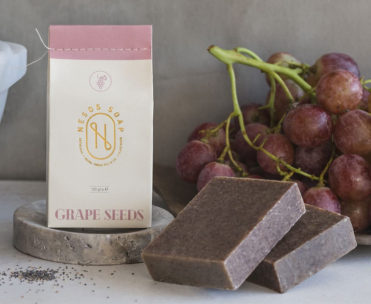 Nesos extra virgin olive oil soap Grape Seeds