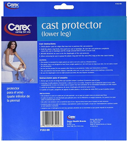 Carex Cast Protector for Shower, Leg - The Ultimate Cast Covers for Shower Leg to Keep Your Cast and Bandages Dry While Bathing - 23" Long Premium La online at globaldelivered