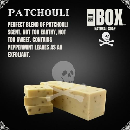 Black Box USA MADE 5oz Mens Natural Bar Soap Made from Natural Oils Handmade Cold Process Soap with No Harsh Chemicals P