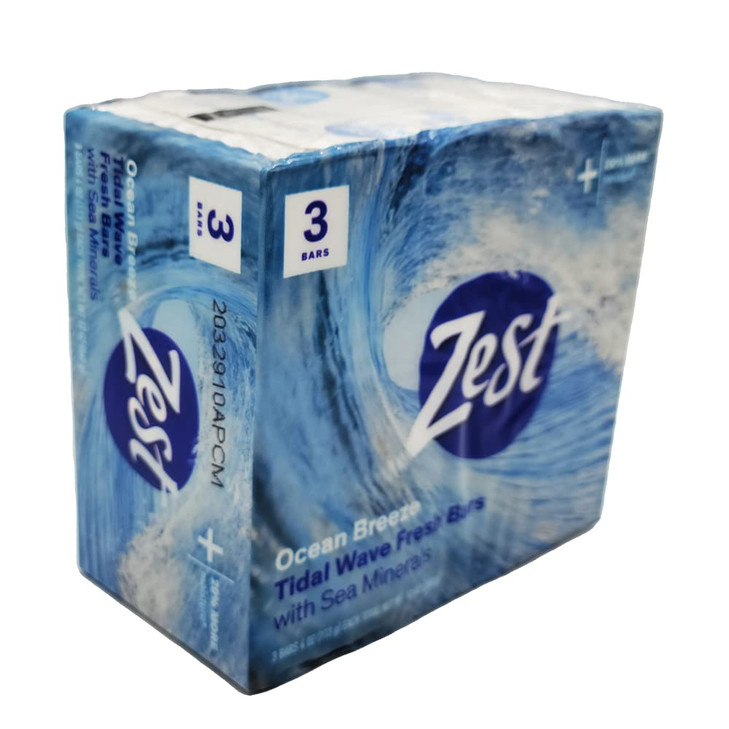 Zest Bar Soap 3 ct ocean breeze 12 Ounce