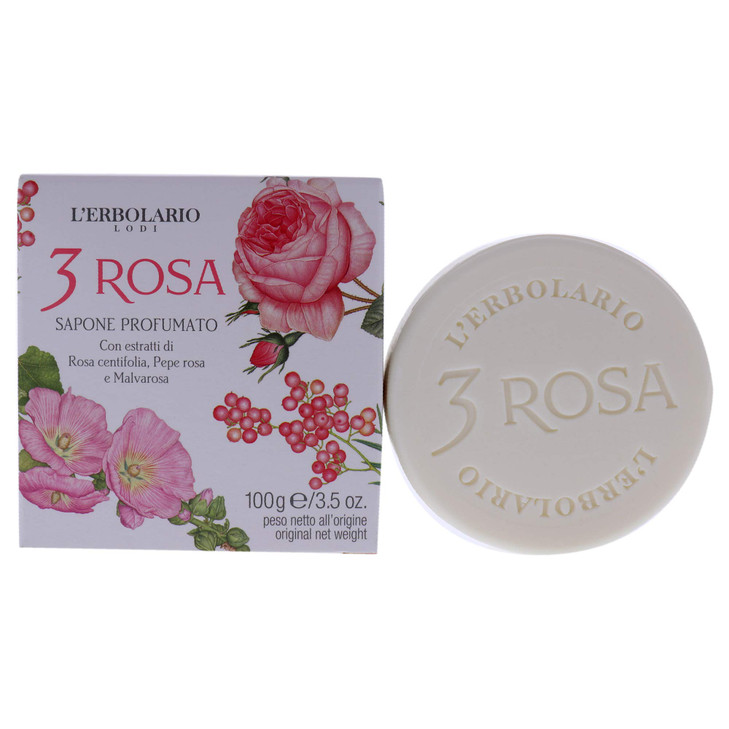 LErbolario Perfumed Bar Soap Gently Scented Body and Hand Soap Bar Moisturizing and Nourishing with Natural Extracts 3 R