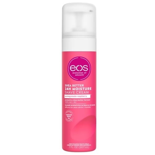 eos Shea Better Shaving Cream- Pomegranate Raspberry, Women's Shave Cream, Skin Care, Doubles as an In-Shower Lotion, 24-Hour Hydration, 7 fl oz online at globaldelivered