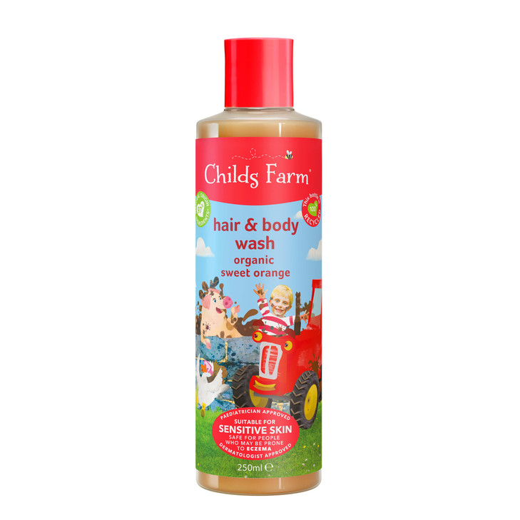 Childs Farm hair body wash organic sweet orange 250ml