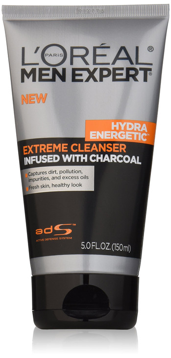 LOral Paris Mens Expert Hydra Energetic Charcoal Face Wash Cleanser 5 fl oz