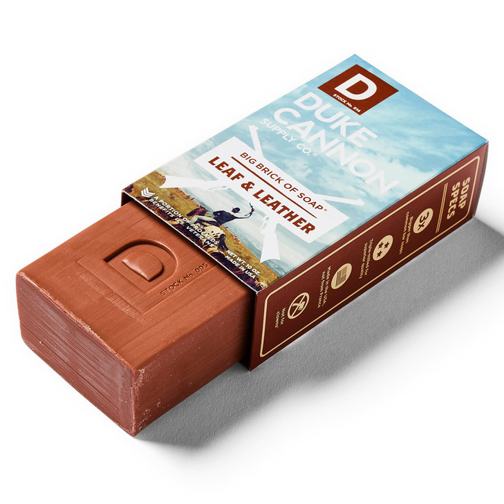 Duke Cannon Supply Co Big Brick of Soap Superior Grade Large Mens Soap with Musky Masculine Scents All Skin Types Leaf L