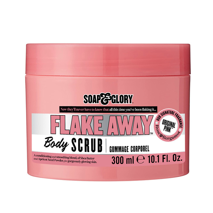 Soap Glory Original Pink Exfoliating Body Scrub Body Exfoliator Dead Skin Remover with Mandarin Extract for Smooth Radia