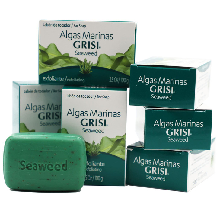 Grisi Seaweed Soap Cleansing and Exfoliating with Seaweed for Unclogged Pores Stimulated Circulation Toxin Elimination a