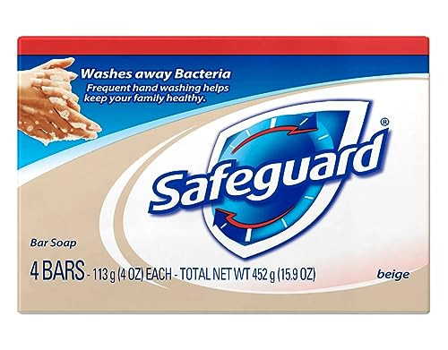 Antibacterial Bath Bar Soap 1 Pack of 4 bars