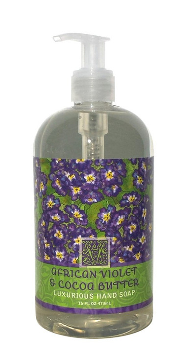Greenwich Bay Hand Soap Enriched with Shea Butter 16 oz African Violet Cocoa Butter