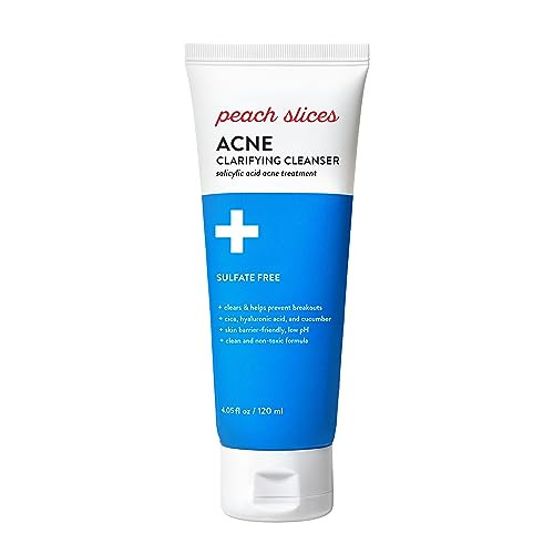 Peach Slices Acne Clarifying Cleanser 405 oz 2 Salicylic Acid Acne Treatment Clear Prevent Breakouts Hydrate Cucumber Ci