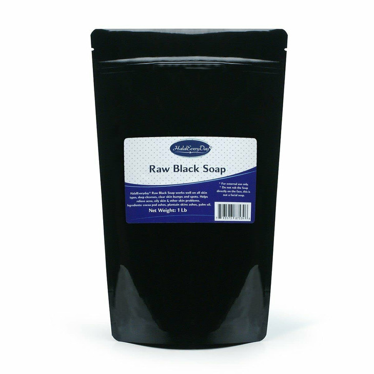 Raw Black Soap from Ghana 1 Lb by HalalEveryday