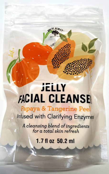 Bolero Jelly Facial Cleanser Papaya Tangerine Peel 17fl oz 502ml