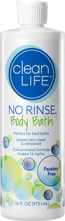 NoRinse Body Bath 16 fl oz Leaves Skin Clean Refreshed and OdorFree RinseFree Formula Makes 16 Complete Baths