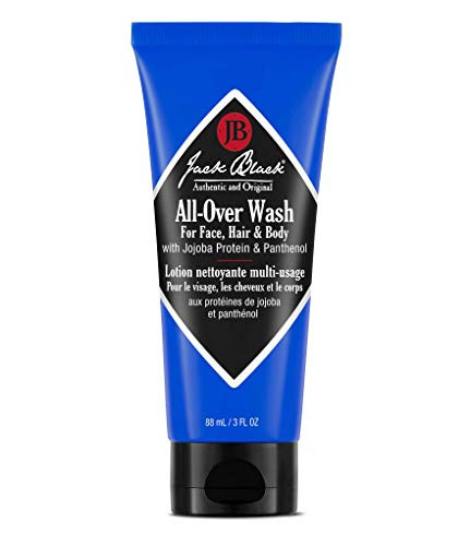 Jack Black All Over Wash Face Body Hair Cleanser 3 Fl Oz Citrus Mint Oakmoss Mens Face Wash Body Wash Shampoo Skin Care