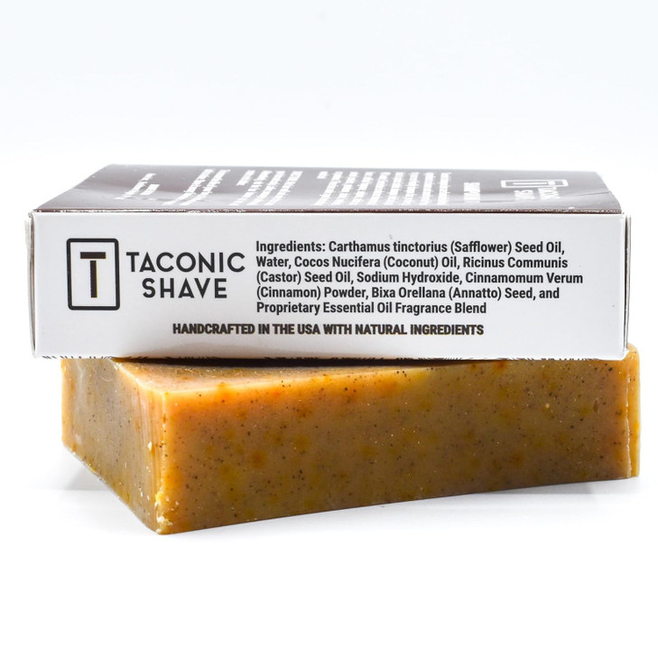Taconic Shave All Natural Bay Rum Hair Shampoo Bar Handcrafted in the USA 50 oz Leaves hair Clean Soft and Conditioned