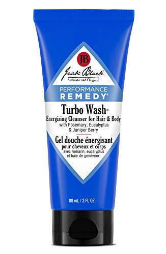 Jack Black Turbo Wash Energizing Cleanser for Hair Body 3 Fl Oz