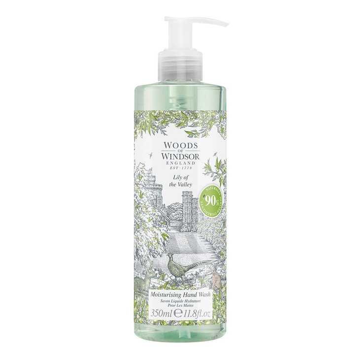 Woods of Windsor Lily of the Valley Hand Wash Moisturizing Soap with Notes of Geranium and Citrus Liquid Hand Soap with