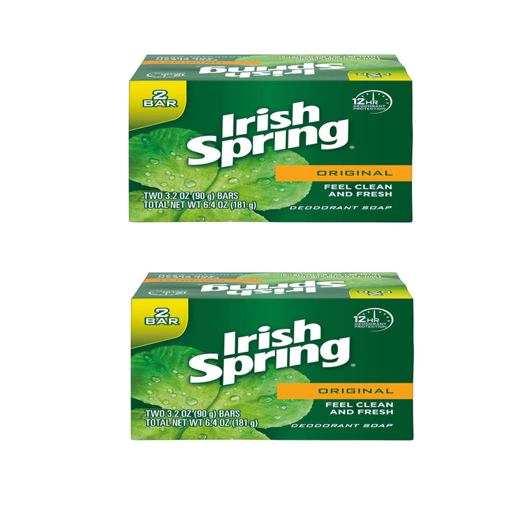 Irish Spring Bar Soap 32 Oz Bar Original 4 Bars