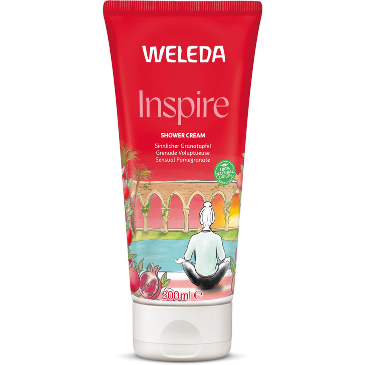 Weleda Replenishing Pomegranate Body Wash 68 Fluid Ounce Gentle Plant Rich Cleanser with Pomegranate Sesame Sunflower an