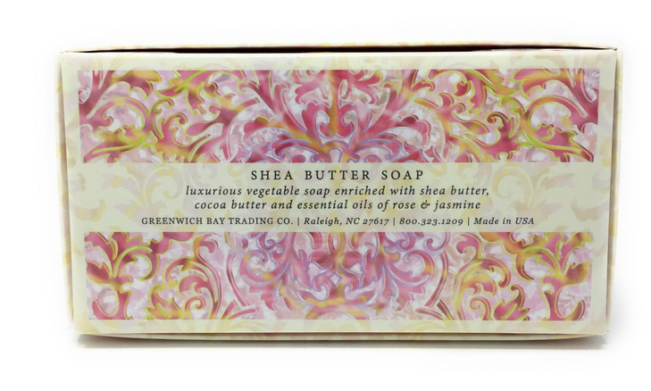 Greenwich Bay Trading Co Shea Butter Soap 129 Ounce Rosewater Jasmine 3 Pack
