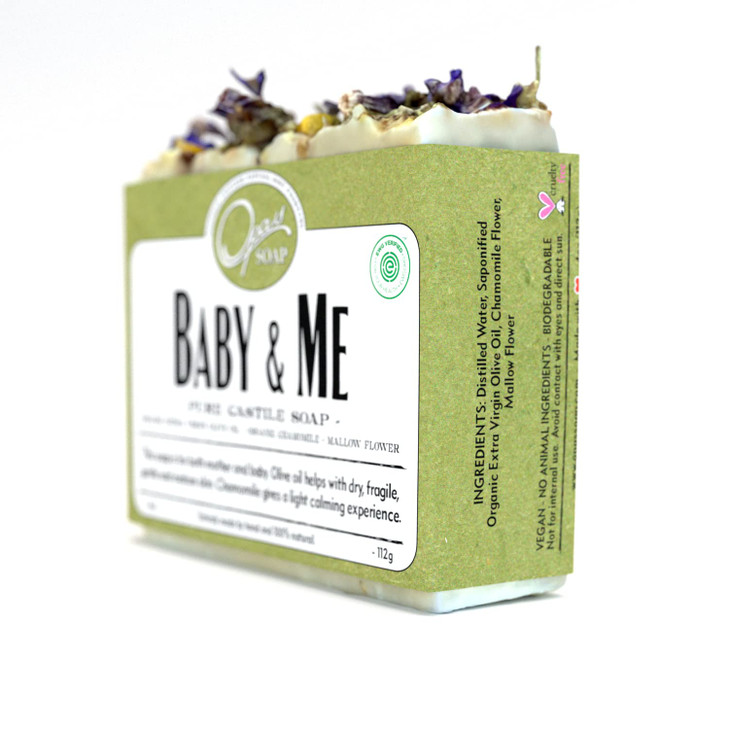 Opas Soap 100 Natural Baby Me Fragrance Free Castile Olive Organic Oil Soap with Chamomile