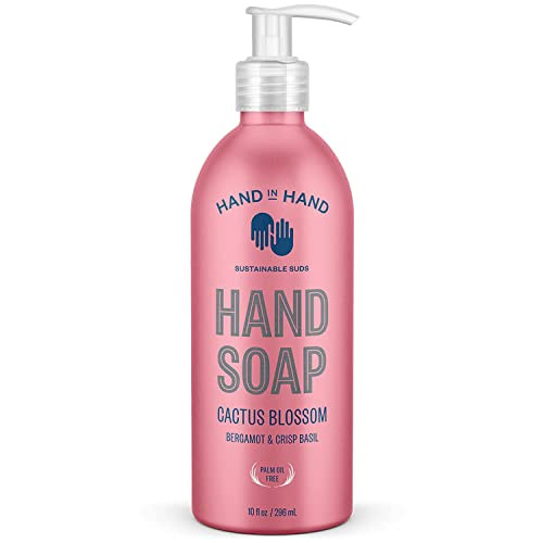 Hand In Hand Bergamot Crisp Basil Cactus Blossom Hand Soap 10 Fl Oz