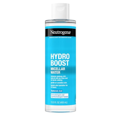 Neutrogena Hydro Boost Micellar Water with Hyaluronic Acid Micellar Cleansing Water for Sensitive Skin Removes Makeup Di