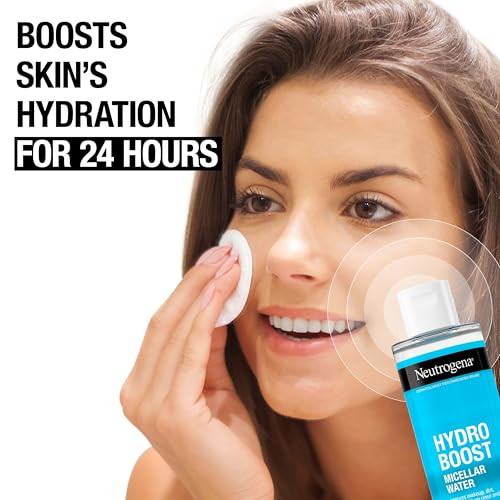 Neutrogena Hydro Boost Micellar Water with Hyaluronic Acid Micellar Cleansing Water for Sensitive Skin Removes Makeup Di
