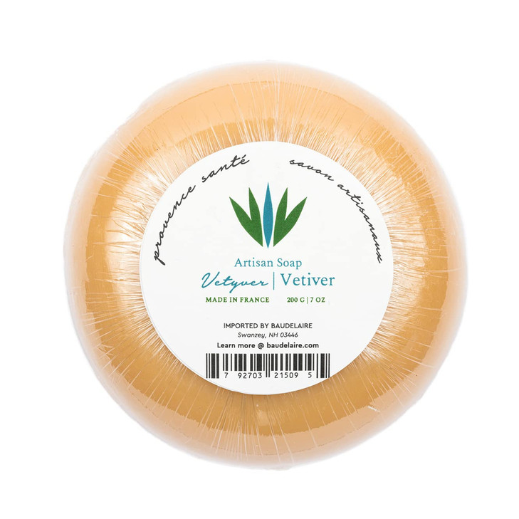 Provence Sante Luxury French Bath Bar Moisturizing Shea Butter Triplemilled Vetiver Fragrance 7 oz Made in France