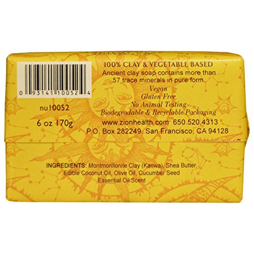Zion Health Sunrise Cloud Ancient Clay Organic Soap 6oz