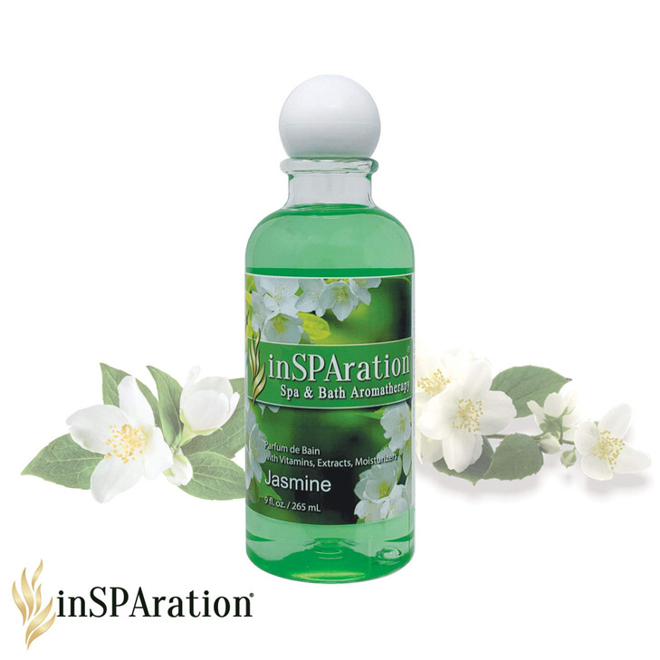 inSPAration Spa and Bath Aromatherapy 119X Spa Liquid 9Ounce JasmineGreen
