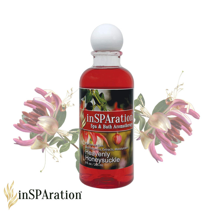 inSPAration Spa and Bath Aromatherapy 118X Spa Liquid 9Ounce Heavenly Honeysuckle