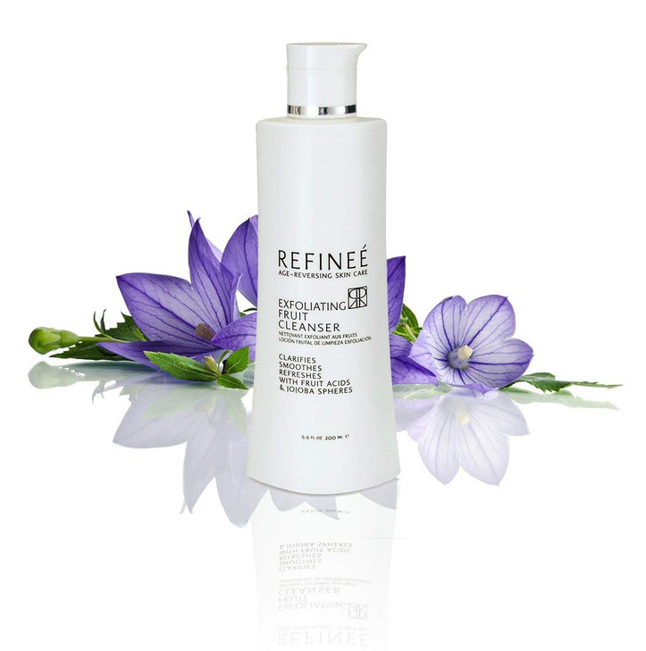 Refinee Gentle Exfoliating Clarifying Face Fruit Cleanser for Oily and Acne Prone Skin 1oz