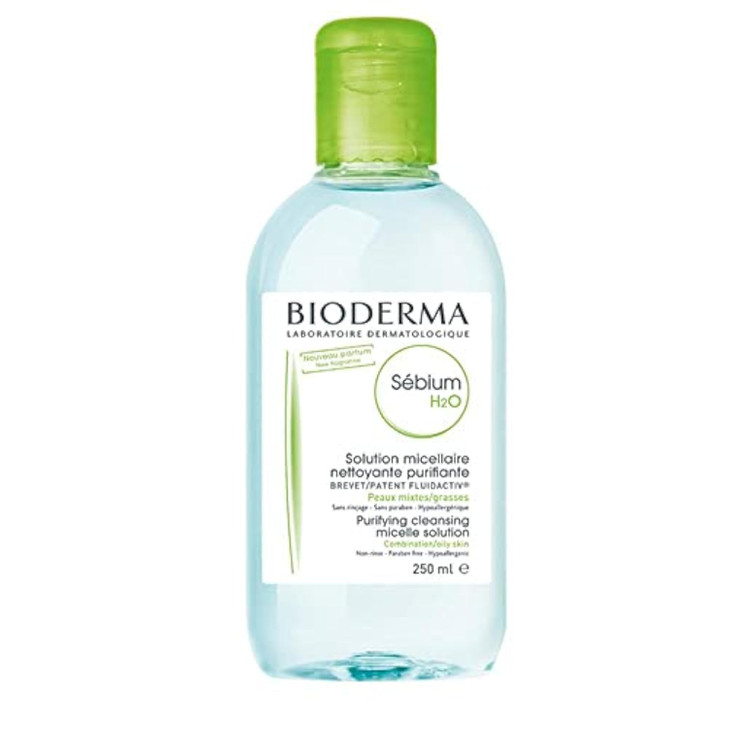 Bioderma Sbium H2O Micellar Water Cleansing and MakeUp Removing for Combination to Oily Skin 84 Fl Oz Pack of 1