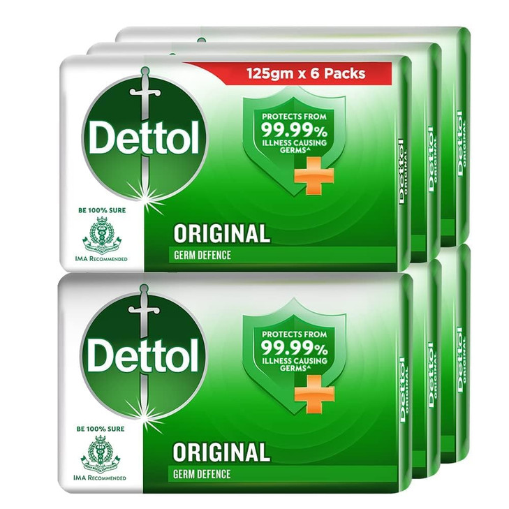 Dettol Original Bar Soap 150g Each Pack of 6