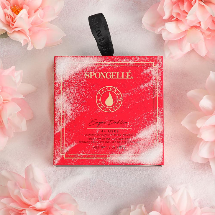 Spongelle Boxed White Flower Body Wash Infused Buffer Sugar Dahlia
