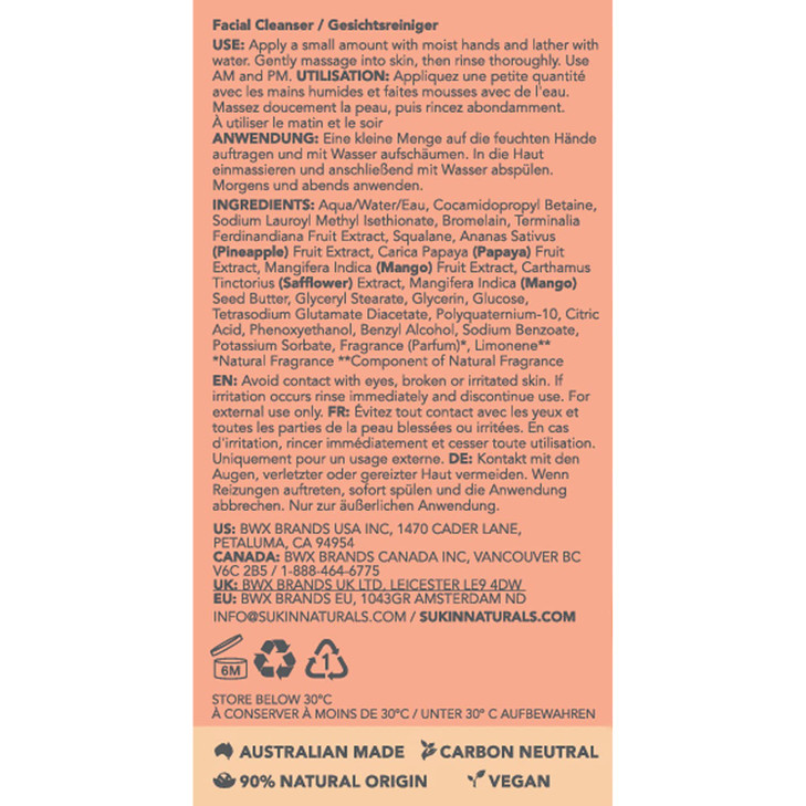 Sukin Brightening Radiance Gel Cleanser 423 Ounce