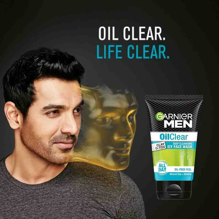 Garnier Men Oil Clear Face Wash, 100G 100Gm online at globaldelivered