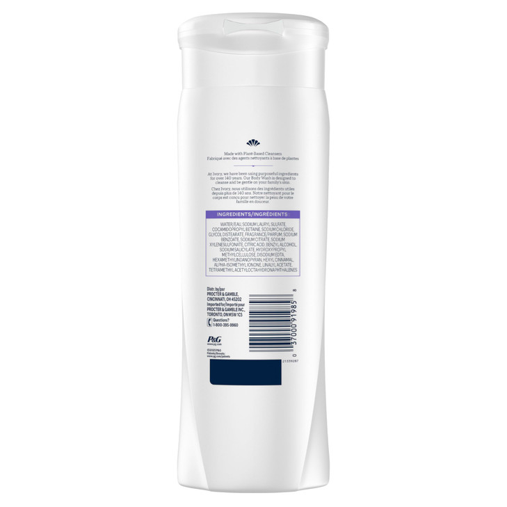 Ivory Body Wash Designed for the Whole Family Gentle Formula Free of Dyes Heavy Perfumes Parabens Phthalates Silicones L