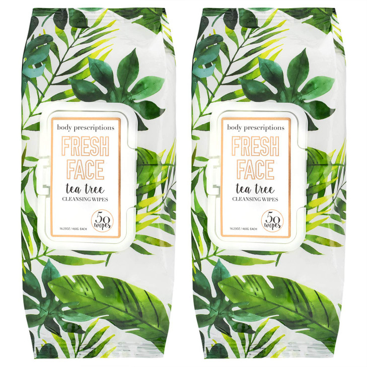 Body Prescriptions Makeup Remover Wipes Bulk Pack of 2 100 Facial Cleaning Cloths Removes Makeup Mascara Dirt and Oil Fl