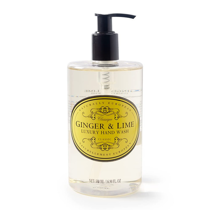 THE SOMERSET TOILETRY COMPANY LIMITED Naturally European Ginger Lime Hand Wash Gentle Cleanser for Soft Hands Hydrating