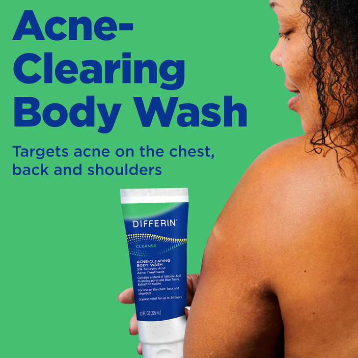 Differin Acne Body Wash by the makers of Differin Gel Acne Treatment Cleanser with Salicylic Acid Cream to Lather Formul